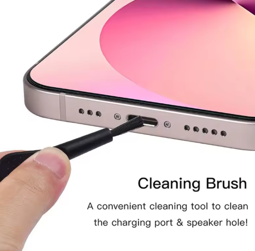 66-Piece Mobile Phone Cleaning Kit – Dust Plugs & Brushes