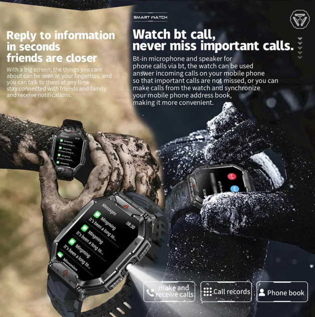 2026 Smartwatch – 2,01″ Scherm Met Spraakassistent