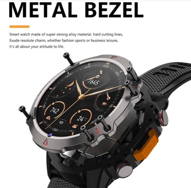 Montre intelligente Luxe Ronde – Hartslag, GPS &amp; SIM Optie