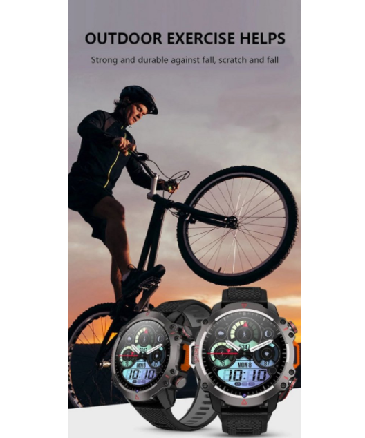 Montre intelligente Luxe Ronde – Hartslag, GPS &amp; SIM Optie