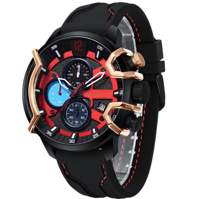 Quartz Horloge – Siliconen Band & Legering Kast