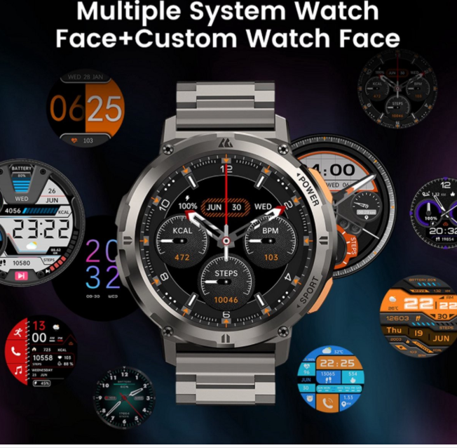 Tank T2 Ultra Smartwatch – AMOLED Scherm, AI Spraak