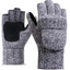 Unisex Fingerless Winter Gloves – Touchscreen Knit Mittens