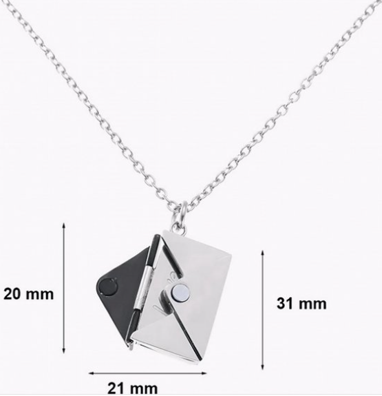 Elegant Pink Romantic Gift Box + “I Love You” Necklace