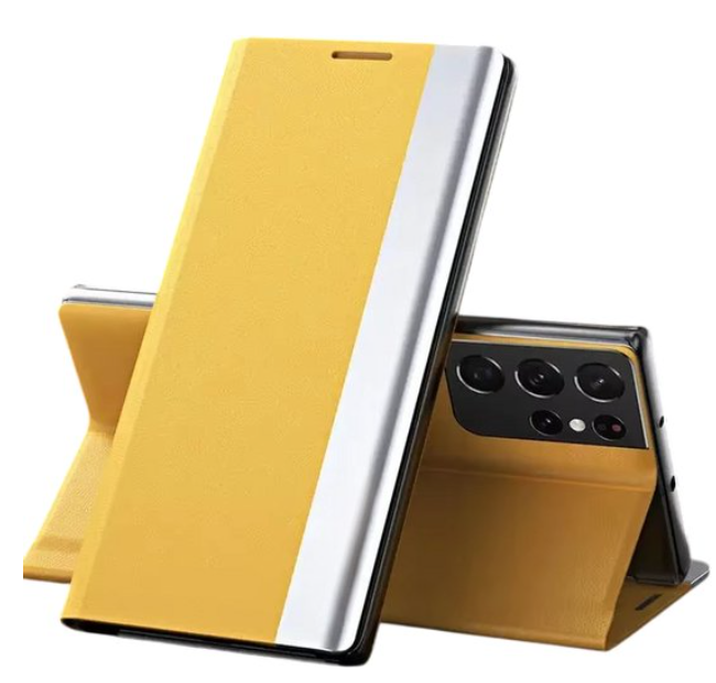 Premium Leather Flip Phone Case for Samsung Galaxy