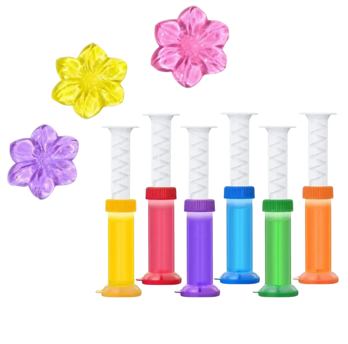Lot de 6 gels nettoyants pour toilettes au parfum floral – Désinfectant et désodorisant