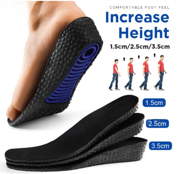Invisible Height Increase Shoe Insoles – Gel Inserts