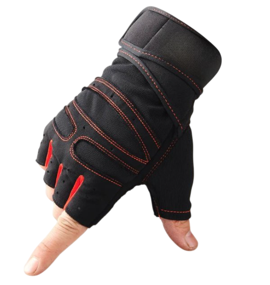 Fingerless Gym Gloves with Wrist Support –  Training Gloves