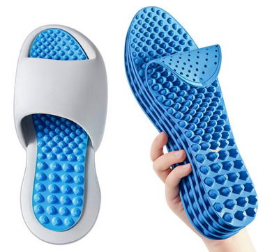 Shock-Absorbing Massage Insoles – Comfortable Elastic Shoe Inserts