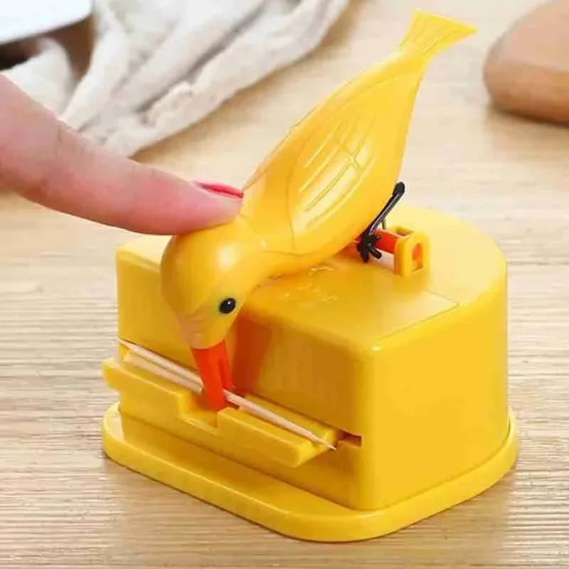 1Pc Mini Bird Toothpick Holder – Automatic Dispenser