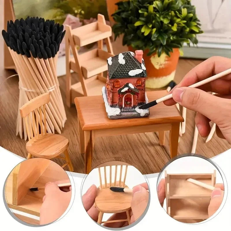 Lot de 10 bâtonnets de ponçage de précision – Parfaits pour les loisirs créatifs, le polissage et les travaux manuels.