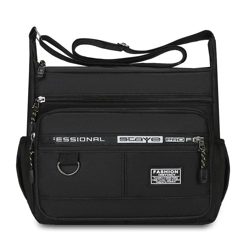 Men’s Waterproof Shoulder Bag – Compact Crossbody Messenger
