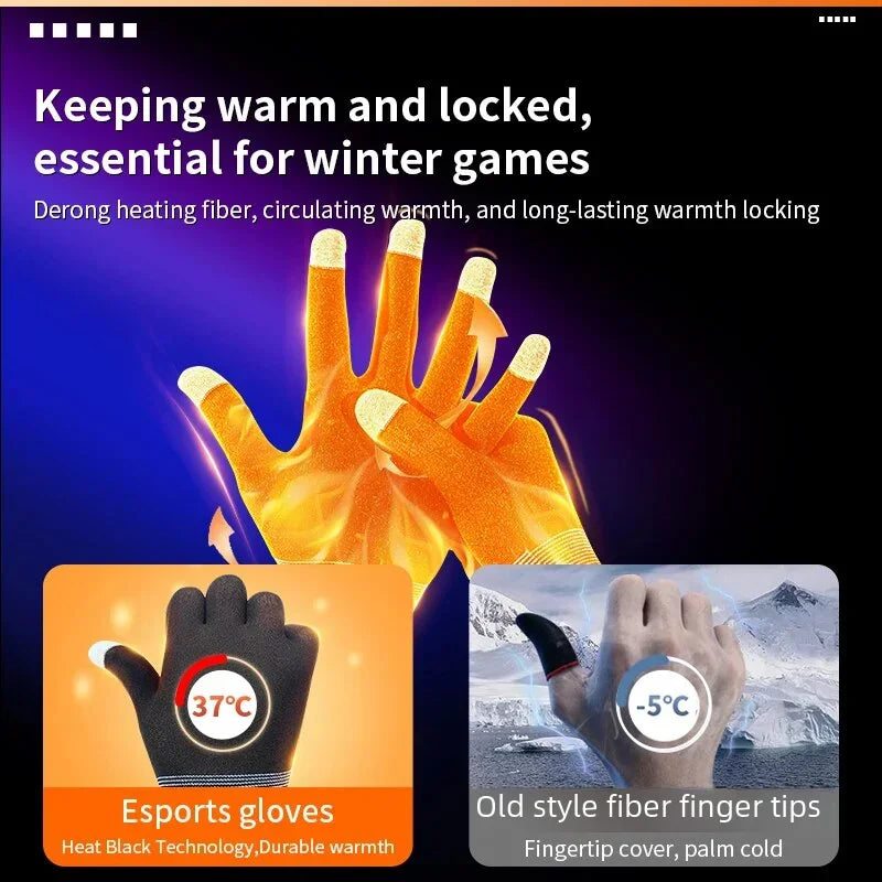 Touchscreen Gaming Gloves – E-Sports Anti-Static Warm Gloves