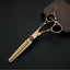 6” Gold Barber Scissors – Cutting & Thinning Set