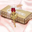 Mini fleur en cristal Rose en verre – Cadeau décoratif élégant
