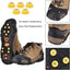 2-Pack Anti-Slip Shoe Grips with Steel Spikes for Snow & Ice