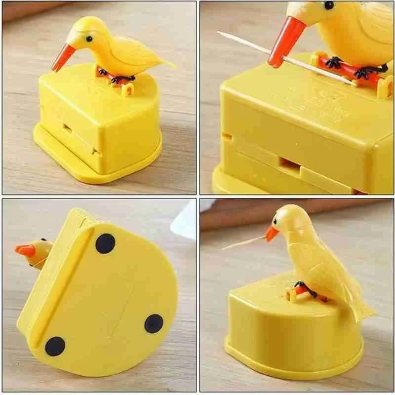 1Pc Mini Bird Toothpick Holder – Automatic Dispenser