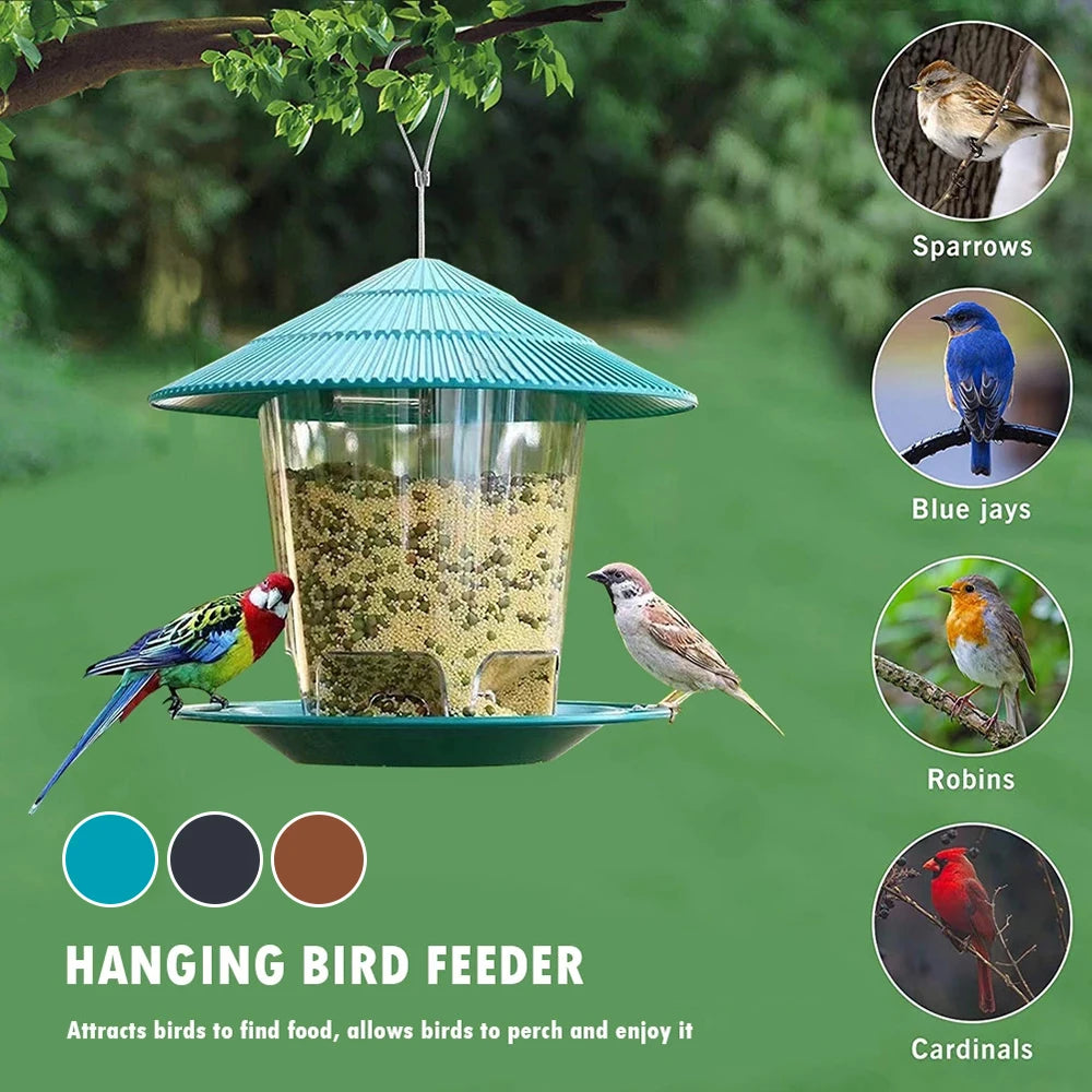 Automatic Bird Feeder – Hanging Nut & Seed Dispenser