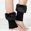 Turn-Over Fur Boot Cuffs – Warm Leg Warmers & Foot Covers