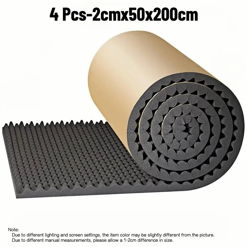 Self-Adhesive Acoustic Foam Panels 50x200 cm – 2 cm