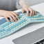 2.4G Wireless Ergonomic Keyboard – Split Arched Wrist Palm Rest