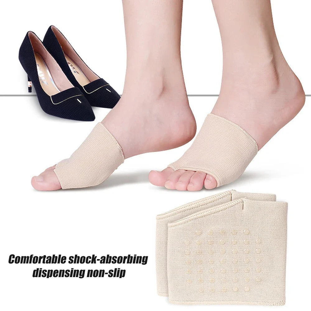 Manchon en gel pour métatarse – Coussin antidérapant pour l'avant-pied pour le soulagement des douleurs plantaires