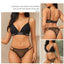 Ensemble soutien-gorge et culotte en dentelle sexy – Lingerie érotique pour femmes