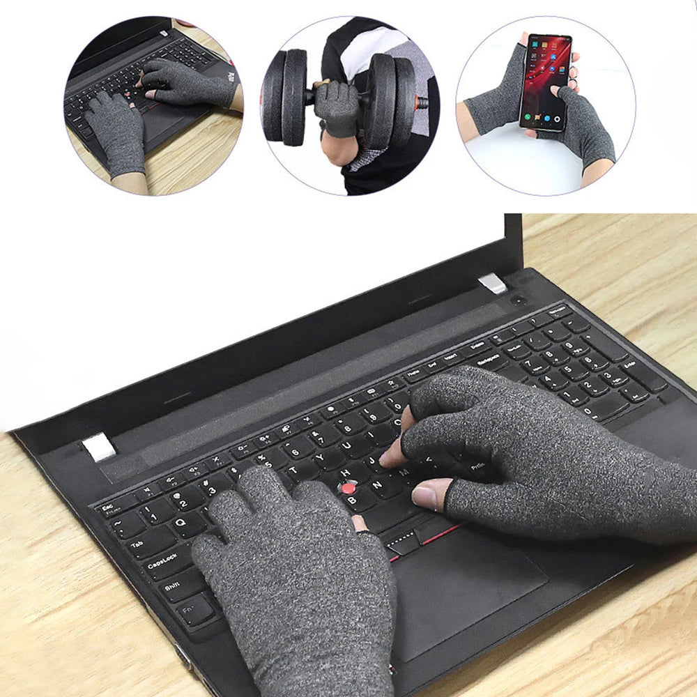 Compression Arthritis Gloves – Fingerless Pain Relief Support