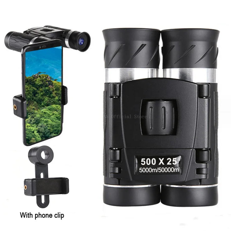 500X25 Monocular Telescope – HD Long-Range, Auto Focus