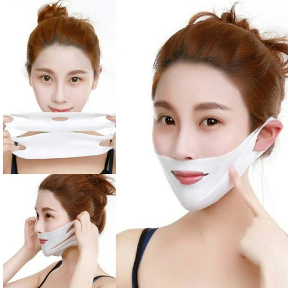 Set van 2 4D V-vormige hydrogel gezichtsmaskers voor een liftend effect – afslankend en verstevigend