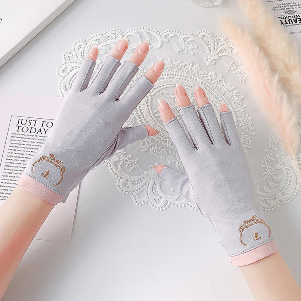 Nail Gloves – Anti-UV Breathable Manicure Fingerless Gloves