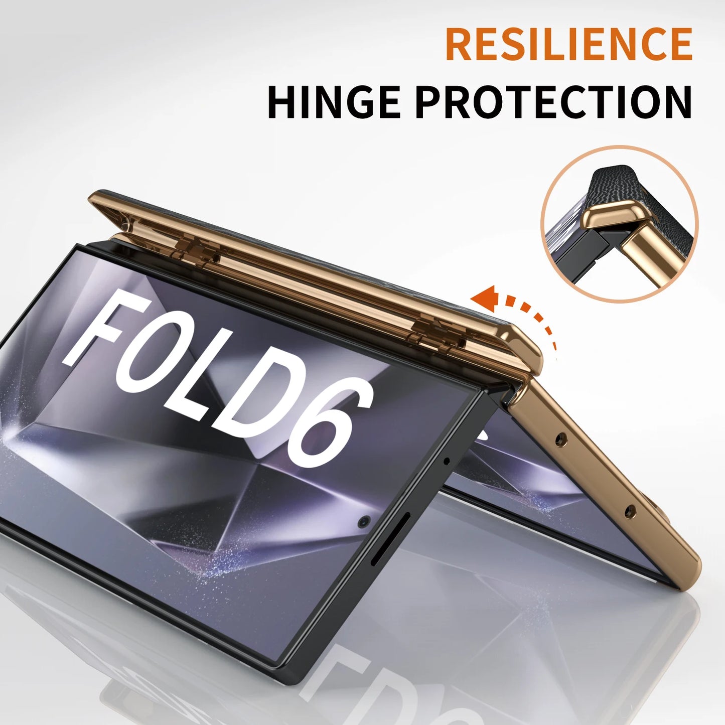 Leather Phone Case for Z Fold Shockproof Protection