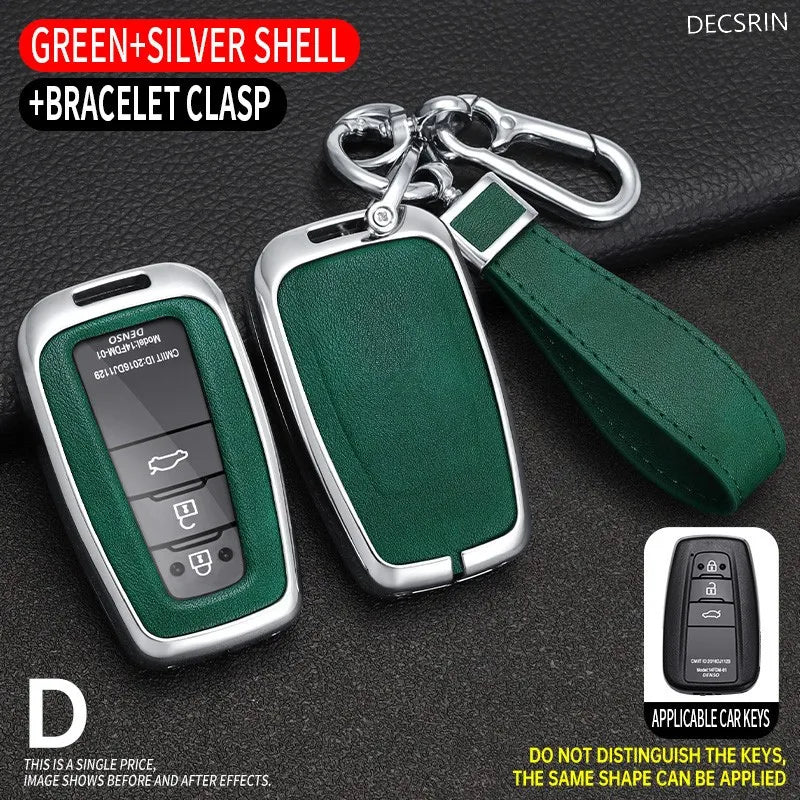 Toyota Key Cover – Luxury Zinc Alloy & Leather Case