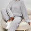 Plush Hooded Sweatshirt & Pants Winter Set Warm Casual