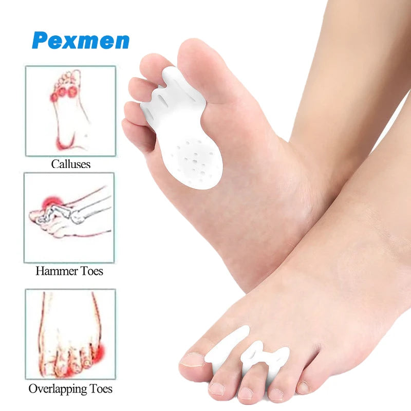 Gel Teen Spreiders & Voorvoetkussens – Hallux Valgus Teen Corrector