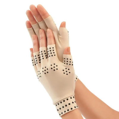 Magnetic Therapy Fingerless Gloves – Compression Support