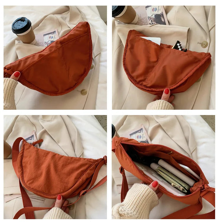 Sac à bandoulière en nylon pour femmes – Sac à main de voyage