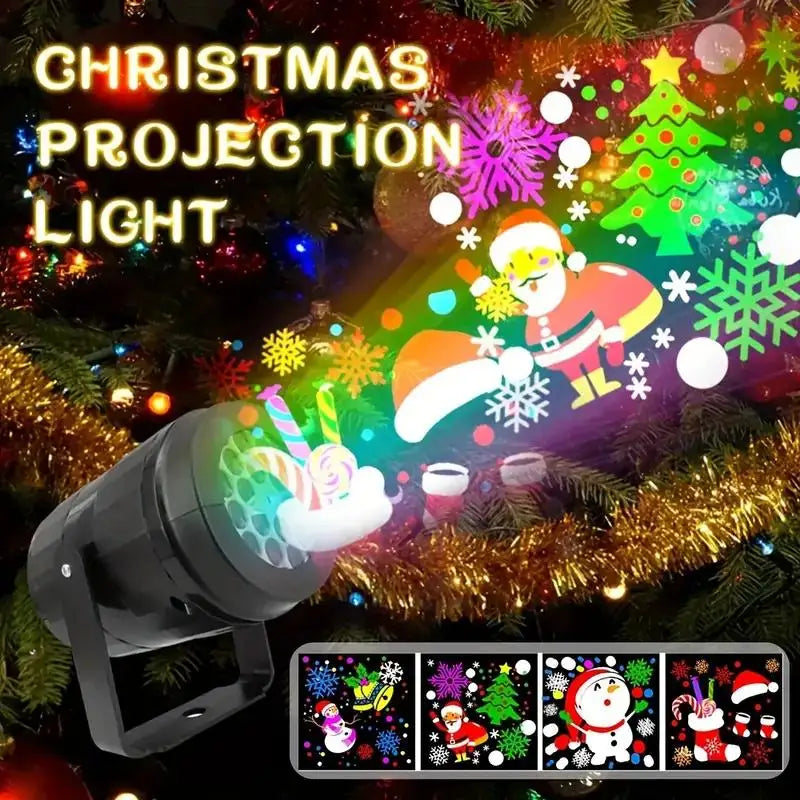 Christmas Laser Projector – 16 Snowflake Patterns LED