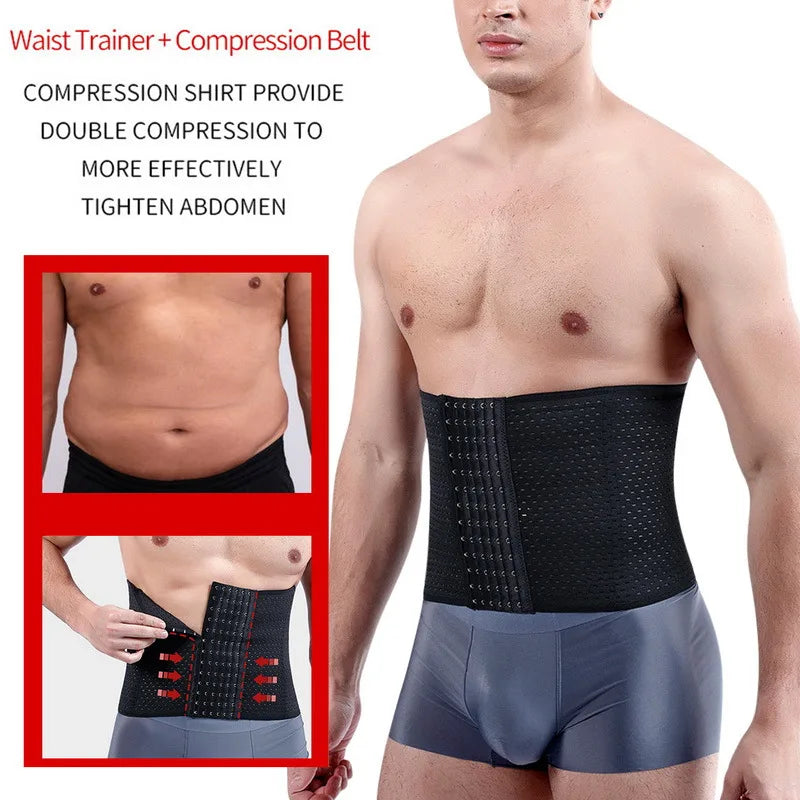 Men’s Waist Trainer Belt – Slimming Body Shaper