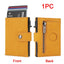 Anti-Theft RFID Card Holder – Slim Aluminum Wallet with AirTag Slot