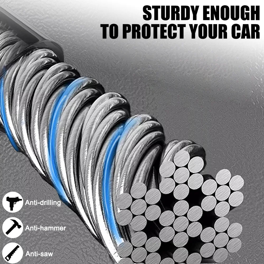 Universal Steering Wheel Lock with Seatbelt Anti-Theft System