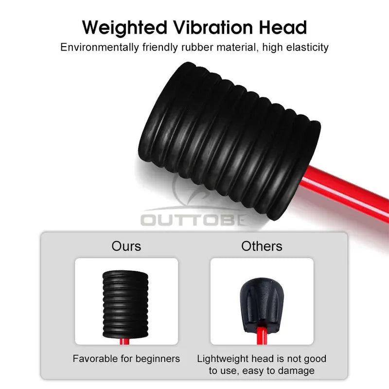 Elastic Fitness Bar – Vibrating Training Stick Yoga, Pilates