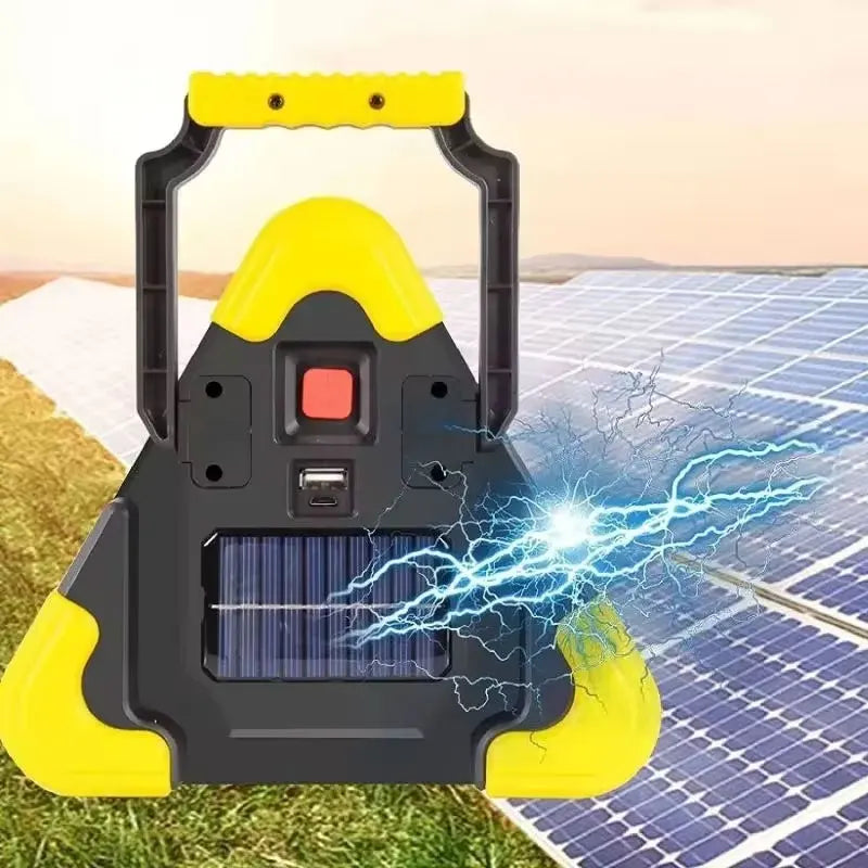 3-in-1 Solar Triangle LED Emergency Light for Outdoor Use