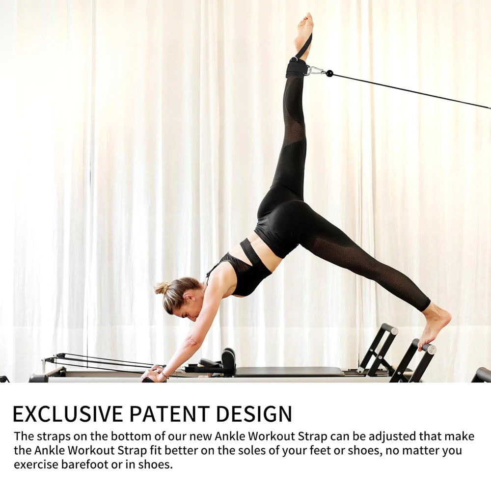 D-Ring Ankle Strap – Adjustable Gym & Cable Attachment