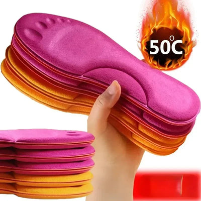 Winter Self-Heating Insoles – Fur & Memory Shoe Inserts
