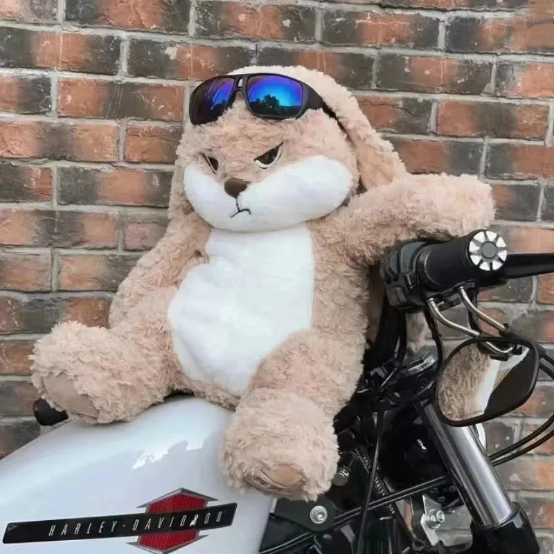 Large Angry Bunny Plush – Cute Stuffed Toy for Kids & Room Decor