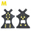 2-Pack Anti-Slip Shoe Grips with Steel Spikes for Snow & Ice