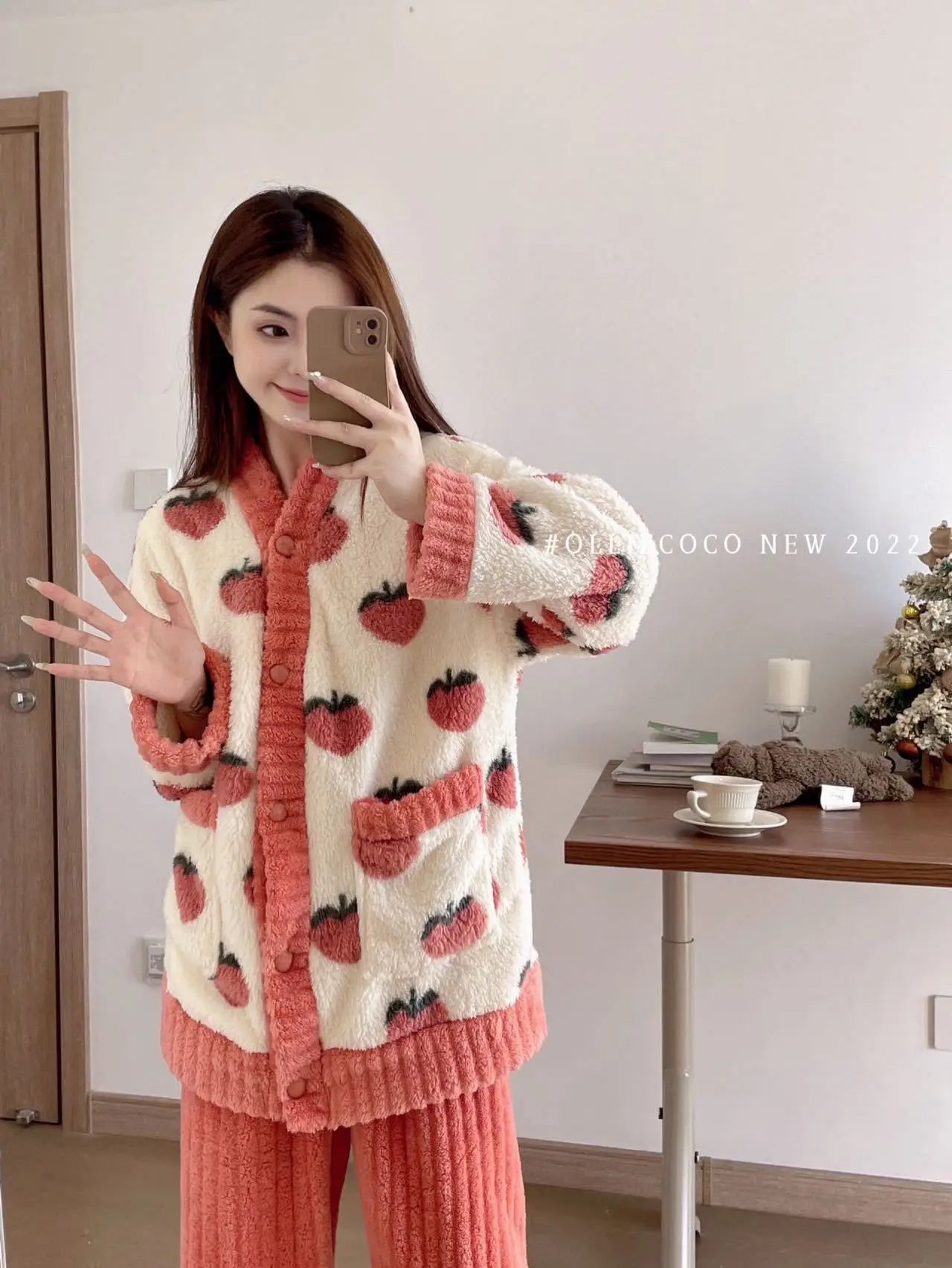 Women’s Flannel Pajama Set – Warm Cozy Homewear
