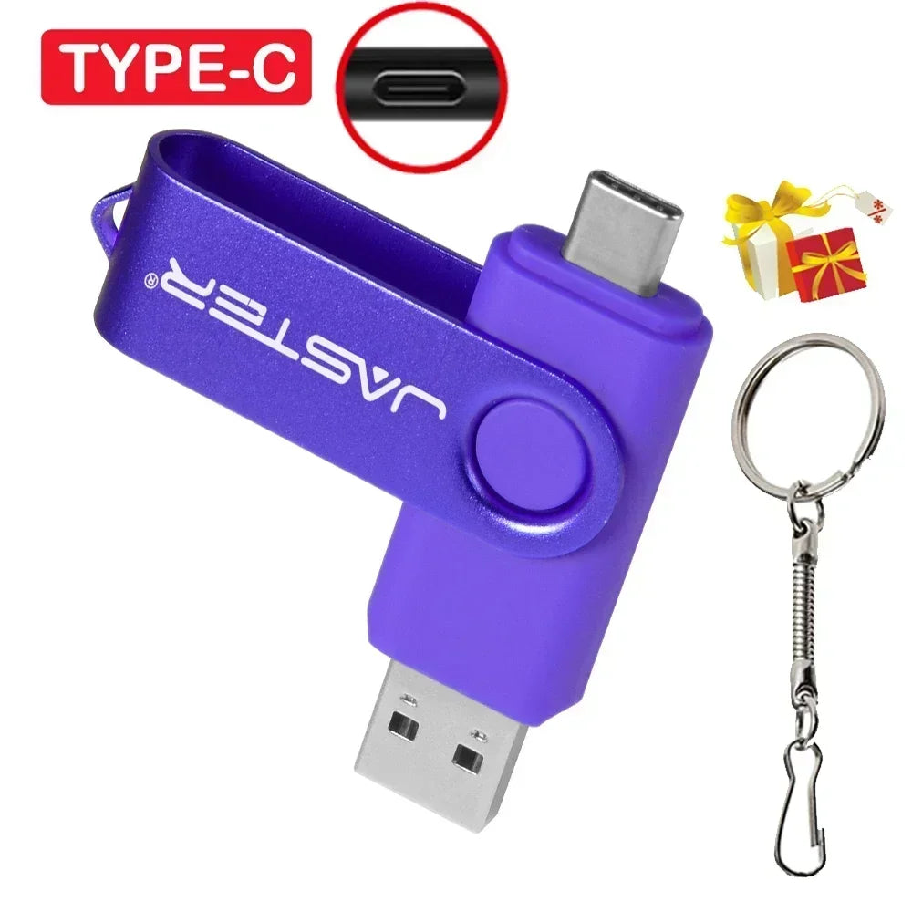 3-in-1 USB Flash Drive 128GB –USB 3.0, Type-C & Micro USB
