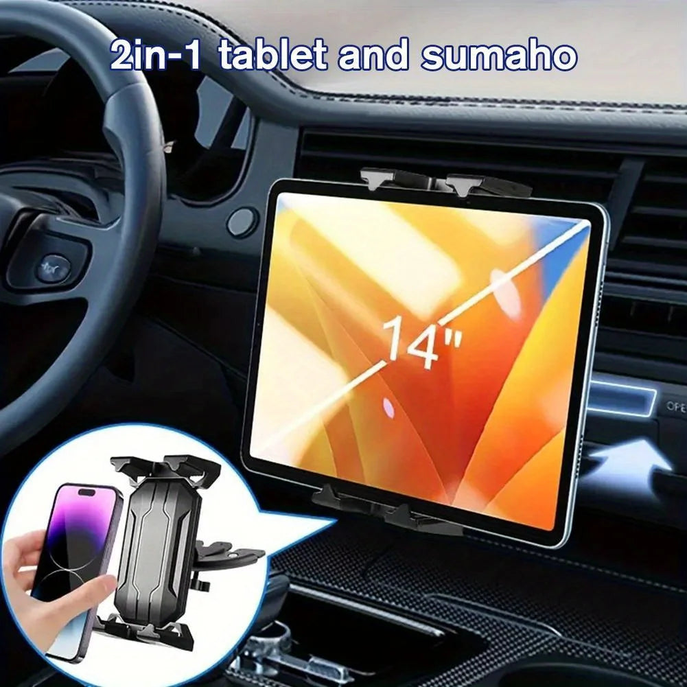 Car Phone Holder 360° Rotating CD Slot Mount Tablets